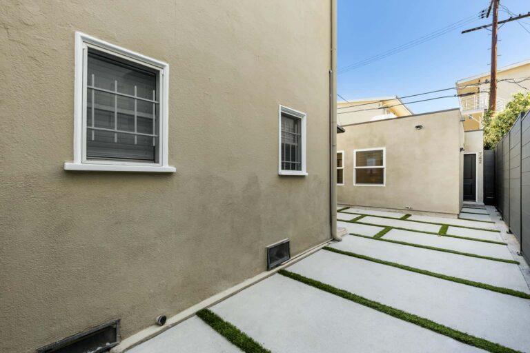 Exterior side elevation of a Los Angeles home built under the new ADU rules changes in 2026.