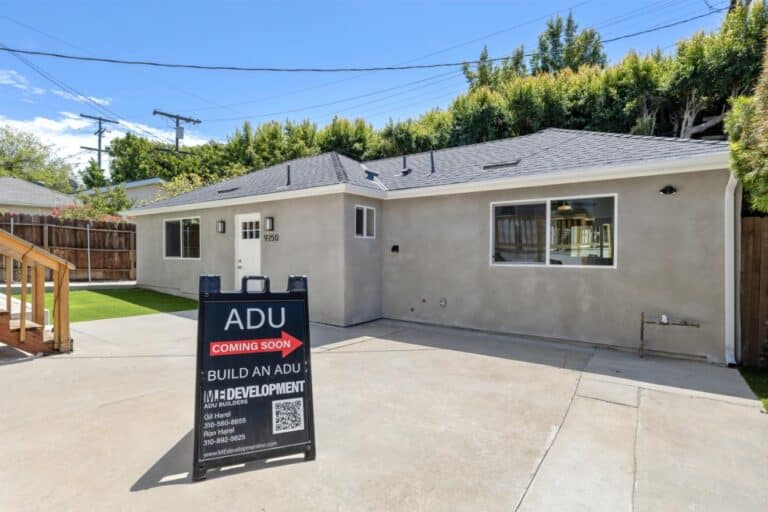 Los Angeles ADU builder new detached unit with modern gray exterior